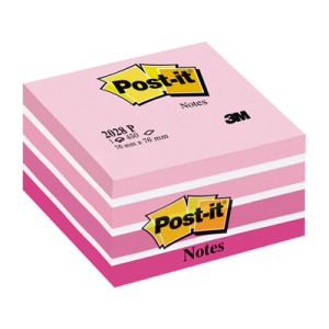 POST-IT CUBO ROSA 2028-P