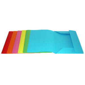 CARTELLINA A 3 LEMBI AZZURRA MANILLA COLOR (135730)