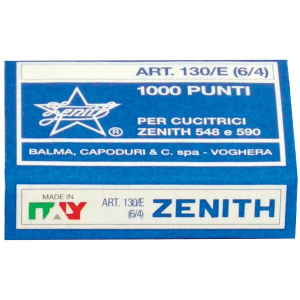 PUNTI PER CUCITRICE ZENITH 130E SCATOLA DA 1000