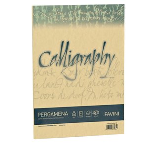 CARTA A4 CALLIGRAPHY 190GR. ORO PERGAMENA LISCIA